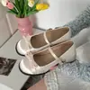 Sapatos Mary Jane Brancos de Salto Grosso Estilo Francês para Mulheres, Design Elegante de Uma Tira de Alta Qualidade, Saltos Altos Elegantes que Combinam Bem com Vestidos