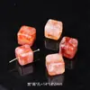 Borracha Natural Flor Lua Cubo de Açúcar Cristal Acessórios Colar Pulseira Joias Pingente de Pedra Natural Pixiu Pronto para Venda
