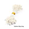Flor de simulación blanca núcleo de flor flor diy hecho a mano flor envuelta fruta horquilla accesorios para el cabello materiales para accesorios