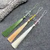 12B-7 Borla de Cuentas de Medusa Flecos Largos Traje Antiguo Hanfu Qipao Falda Mamian Nubes Traseras Accesorios Banbu