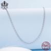 Evelle Simple Collar Fino de Meteorito de Combinación Universal Plata de Ley s925 Chapado en Platino Cadena de Clavícula de Combinación Universal Joyería para Mujer