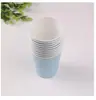 Taza de Papel Hecha a Mano de Colores diy Guardería Taza de Papel Desechable Materiales para Hacer Taza Blanca de Pintura Arte