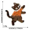 Patche de Bordado Autoadesivo de Gatinho Desenho Animado Fofo e Divertido para DIY em Copo de Água, Acessórios de Roupa, Mala, Tecido para Bordado