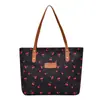 Moda 2025 Nova Bolsa Tote para Deslocamento de Menina Bolsa de Mão Moda Estampa Fofa de Cereja Bolsa de Ombro Feminina