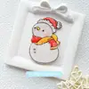 Serie Navideña Pegatinas de Tela Bordadas Parche de Papá Noel Pegatinas Muñeco de Nieve Árbol de Navidad Alce Sello Bordado Pegatinas de Dibujos Animados