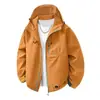 Chaqueta con Capucha Funcional de Bloques de Color para Exteriores para Hombre y Mujer, Otoño e Invierno 2026, Chaqueta de Trabajo Patchwork
