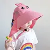 Sombrero de Sol para Niños y Niñas, Sombrero de Sol de Verano Anti-UV, Ala Ancha, Sombrero de Sol de Nuevo Estilo, Sombrero de Pescador Delgado Transpirable