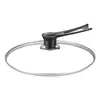 Tapa de Vidrio Templado para Olla, Tapa Universal para Uso Doméstico, Resistente a Altas Temperaturas, Forma Redonda, Olla para Leche de 16 cm, Sartén de 34 cm, Vaporera de Fondo Plano