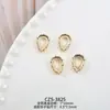 Arte de Unha Especialmente Moldada Toda em Cobre Cor Dourada Real Preservadora de Cor Moldura Joia Adaptada para Diamante Swarovski Acessórios de Unha Vestíveis