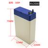 Acumulador de Plomo-Ácido Recargable de 4V Lámpara de Escritorio LED Linterna Faro Matamoscas Eléctrico Afeitadora Ventilador Pequeño Batería