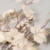 Hongyu Estacas de folha de bordo de ação de graças transfronteiriças Decoração de abóbora de outono Halloween Artificial Maple Leaf Bundle