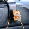 Gancho para coche de dibujos animados Gato Jingdang gancho de almacenamiento multifuncional para respaldo de asiento de coche gancho decorativo creativo para coche diy