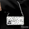 Funda 3D de Lunares con Forma de Corazón Adecuada para Funda de Teléfono Apple 17 Pro Max iPhone 15 con Correa para Cuatro Esquinas y Soporte para iPhone 16, Estilo para Mujer
