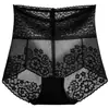 Pantaletas de encaje de cintura alta para realzar el trasero para mujer, Faja moldeadora para control de abdomen y cintura para posparto, Control fuerte del abdomen, Estilo delgado de verano
