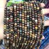 Venta al por mayor transfronteriza Piedra natural Tubo redondo Barra cuadrada Pieza Haixi Passepartout Accesorios para joyería con cuentas Pino rojo Picasso Cuentas sueltas