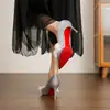 9169E-237 Scarpins de salto agulha bico fino tridimensionais florais estilo francês, sapatos de noiva, sapatos formais para mulheres