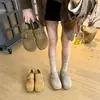 Edición Lan Gui~ Zapatos Ultra Suaves de Suela Gruesa para Mujeres Menudas con un Aumento Oculto de Altura de 6 cm, Diseño de Hebilla Retro y Zapatos Casuales Forrados de Felpa