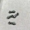 Venta de Liquidación Pequeña Cantidad en Stock Pan de Plata Viejo de Shanxi Panax Notoginseng Plata Nube Auspiciosa Mortero Mágico Cuentas Sueltas Materiales Manualidades DIY Accesorios para Joyería