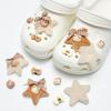Hebilla Creativa de Zapato de Dibujos Animados Navideños Adecuada para Zuecos Flor de Zapato Reno Muñeco de Nieve DIY Accesorios Desmontables Hebilla Decorativa