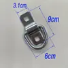 Tira de Fricción para Contenedor de Camión Anillo en D Anillo de Amarre Cama de Carga de Furgoneta Anillo en D Remolque Anillo en D Pequeño Anillo en D Empotrado Hebilla de Anillo en D para Plataforma de Carga Modificada