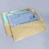 Bolsa de papel kraft con cremallera para ropa, personalizada de fábrica, de alta calidad, grande, transparente, HD, con ventana abierta, para embalaje de ropa interior