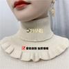 Cuello Postizo Cuello Protección Cuello Nuevo Otoño e Invierno Cortavientos Cuello Tejido Cálido Cuello Coreano Todo Fósforo Protección Columna Cervical Suéter