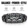 Moda Europeia e Americana Pulseira Elástica Pulseira de Pedra da Vesícula Negra para Homens e Mulheres Pedra de Energia Joia de Pedra da Vesícula Negra Presente Pulseira Maçã