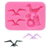 Molde de silicone para leme de gaivota pássaro marinho flip açúcar chocolate decoração de bolo molde DIY ferramentas de panificação