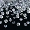 Atacado Pedra Preciosa Redonda Zircônia Cúbica 0,7-3,0 mm Cor D Moissanita Pequeno Cascalho 8 Corações 8 Flechas Venda Direta da Fábrica Por Cartão