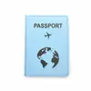 Porta-Passaporte de Couro Sintético PU Ecológico, Bolsa para Documentos, Bolsa de Viagem, Armazenamento para Viagem Aérea, Logo Impresso, Cor Macaron, Grande Capacidade