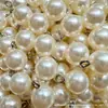 Atacado de Fábrica Alto Brilho ABS Mais Anel de Diamante Pingente de Pérola Pingente de Pérola Acessórios DIY Joias Casamento Doce Acessórios de Roupa