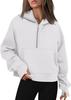 Outono/Inverno AliExpress Amazon Nova Moda Casual Esportivo Meio Zíper Com Capuz Curto Moletom Forrado com Lã 9854