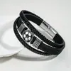 Pulsera tejida de cuero retro de nuevo estilo transfronteriza para hombre, pulsera personalizada de moda, joyería versátil de lujo ligero de alta gama