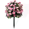 Venta Caliente Transfronteriza Rododendro Árbol Falso Inserción Decoración Exterior Inserción en Suelo Diseño de Escena de Moda Flores de Simulación