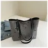 2025 Nueva Moda Bolso Tote Casual de Hombro Portátil para Axila con Estampado de Lunares y Lazo para Mujer