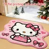 Alfombra de suelo absorbente antideslizante para baño de estilo caricatura, alfombra decorativa de imitación cachemira para sala de estar, alfombra resistente a la suciedad para entrada
