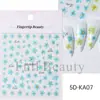 Pegatinas de Arte para Uñas Nuevas Transfronterizas 5D en Relieve Estéreo Estampado en Caliente Línea Francesa Flor Enrollada Encaje Flor Flor de Uña Pegatinas