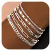Popular Europeo y Americano Nuevo Pulsera Apilable Cadena Pulsera Set Simple y de Moda 2024 Moda Tendencia Modelo para Mujer