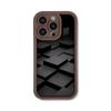 Funda con patrón de diamante Adecuada para iPhone 17 Pro Max Funda de teléfono mate Apple 15 Simple 14/13 Agujero grande X
