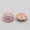 Flor de Metal Cordão Usável Botão Cor Estilo Chanel Botão com Diamante Casaco de Lã Vestido Suéter Fivela Fivela de Casaco Pelo