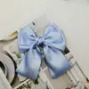 Presilha de cabelo com laço grande vermelho de três camadas feita à mão, pequeno livro vermelho, grampo de cabelo, rabo de cavalo, presilha para cabelo, parte de trás da cabeça, para mulheres