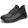 Os novos últimos sapatos casuais para casais transfronteiriços tamanho grande versão coreana de tênis leve com cabedal em trama para corrida masculino e feminino