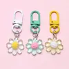 Llavero de Flor Pequeña O47 Colorido Llavero Floral Lindo Pequeño Regalo Resina Dopamina Decoración para Bolso Mayoreo