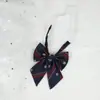 Corbata de moño para hombre Corbata de moño para mujer Floral Versátil JK Uniforme japonés Sin banda elástica Material escolar Jardín de infantes Rayado Estilo Campus