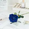 Rosa Redonda Espinhosa de Cabeça Única, Rosa Coroa, Material de Rosa Enrolada para Decoração de Casamento, Flor Artificial para Paisagismo de Loja