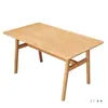 Combinación de Mesa y Sillas para Restaurante de Comida Rápida Catering Comercial Tienda de Snacks y Fideos Tienda de Desayunos Mesa de Comedor Económica Mesa Rectangular para 4 Personas