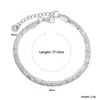 Pulseira da Série Corrente de Lâmina de Design Simples de Nicho Europeu e Americano Transfronteiriço Pulseira de Aço Inoxidável da Moda Atacado de Joias