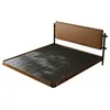 Nueva Cama Doble de Acero al Carbono Estilo Italiano Lujo Ligero Cabecero de Cuero Ajustable Minimalista Moderno para Dormitorio Principal