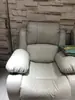 Cabina de Sofá Espacial de Primera Clase, Silla Reclinable Eléctrica Multifuncional de Cuero Transpirable para Computadora, Sofá para Belleza, Manicure, Pestañas