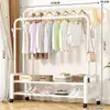 Secador de Roupas Simples de Chão para Uso Doméstico, Cabideiro de Quarto, Cabideiro Duplo Móvel, Secador de Roupas de Chão para Varanda
